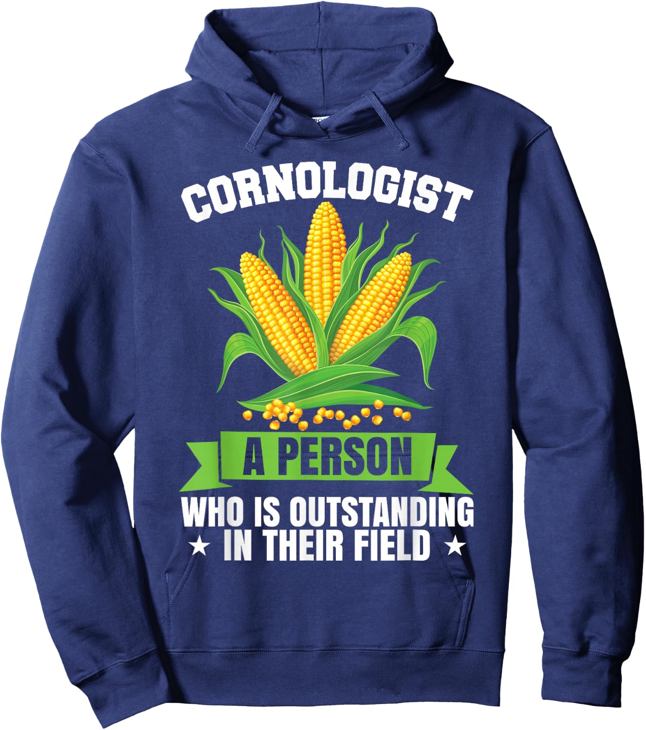 Funny Definition by Cornologist Corn Farmer Hoodie - Hoodie | Navy