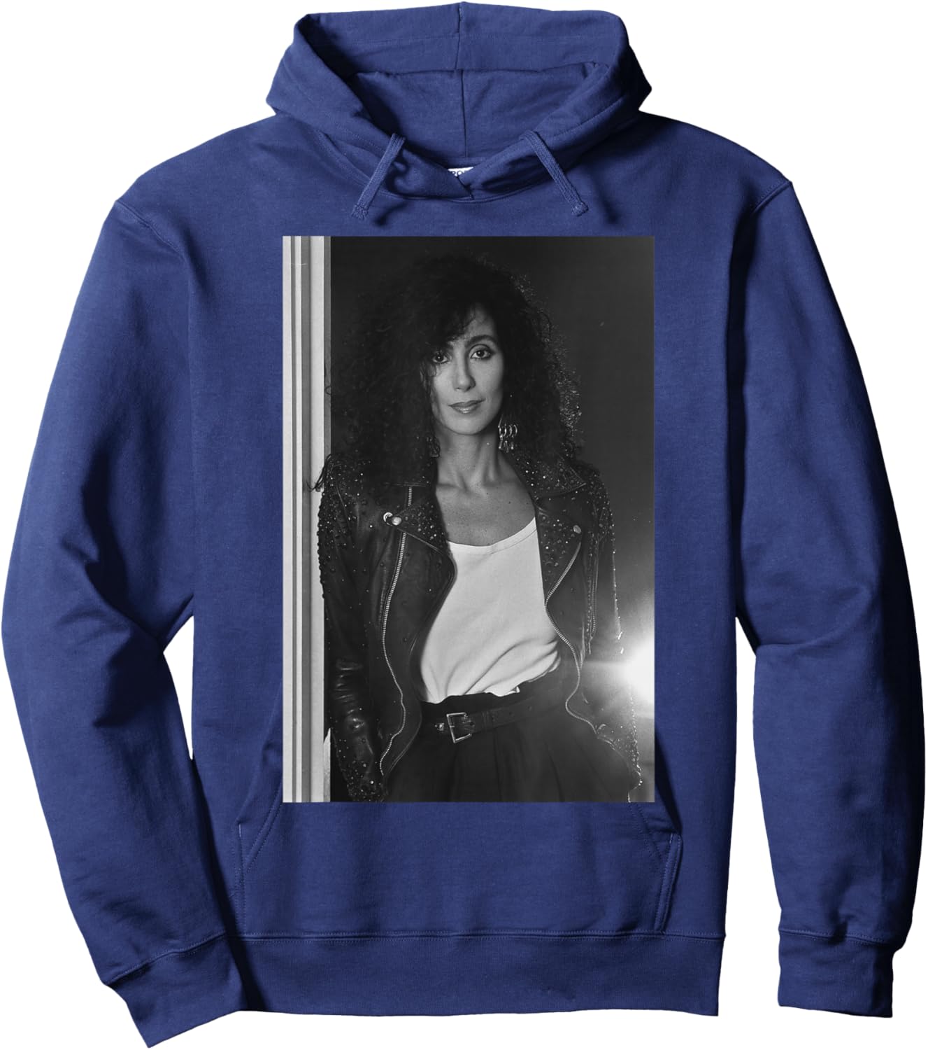 Cher Portrait 1987 I Found Someone Era Moonstruck Hoodie - Hoodie | Navy
