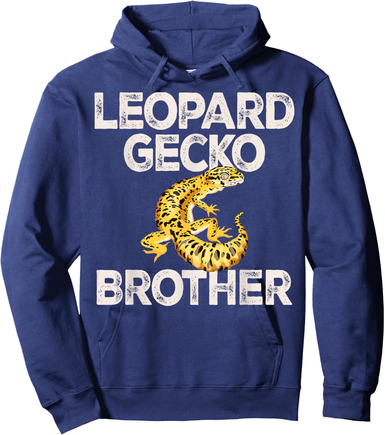 Leopard Gecko Brother lizard Reptiles Common leopard gecko Hoodie - Hoodie | Navy