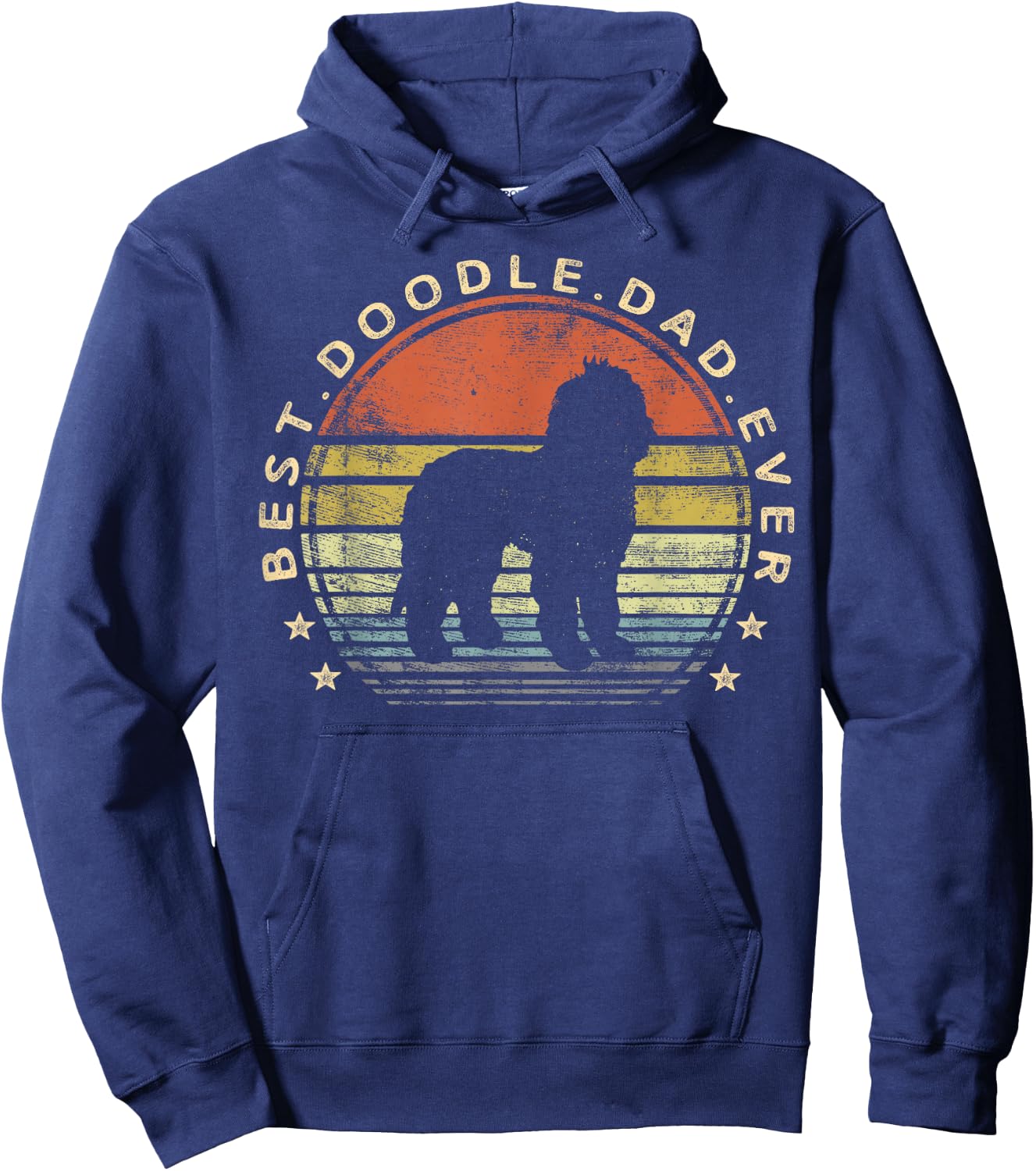 Best Doodle Dad - Dog Lover Owner Labradoodle GoldenDoodle Hoodie - Hoodie | Navy