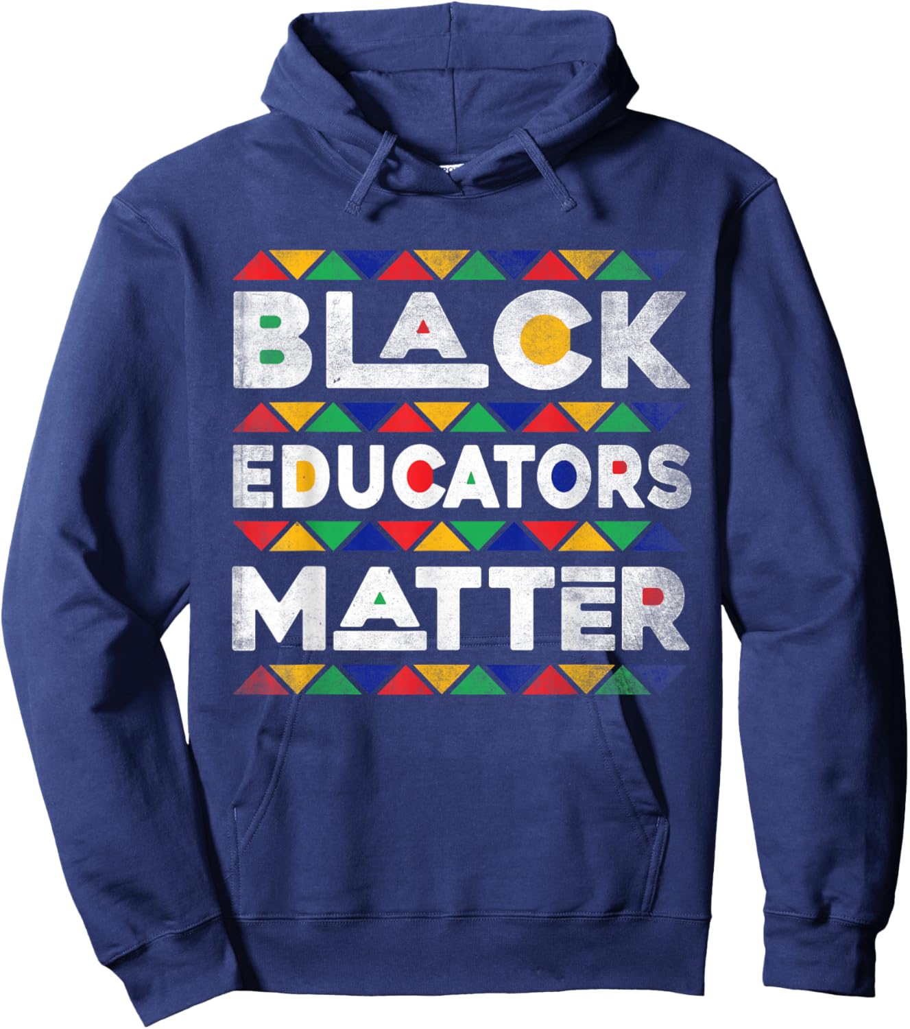 Black Educators Matter Melanin African Teacher Black History Hoodie - Hoodie | Navy
