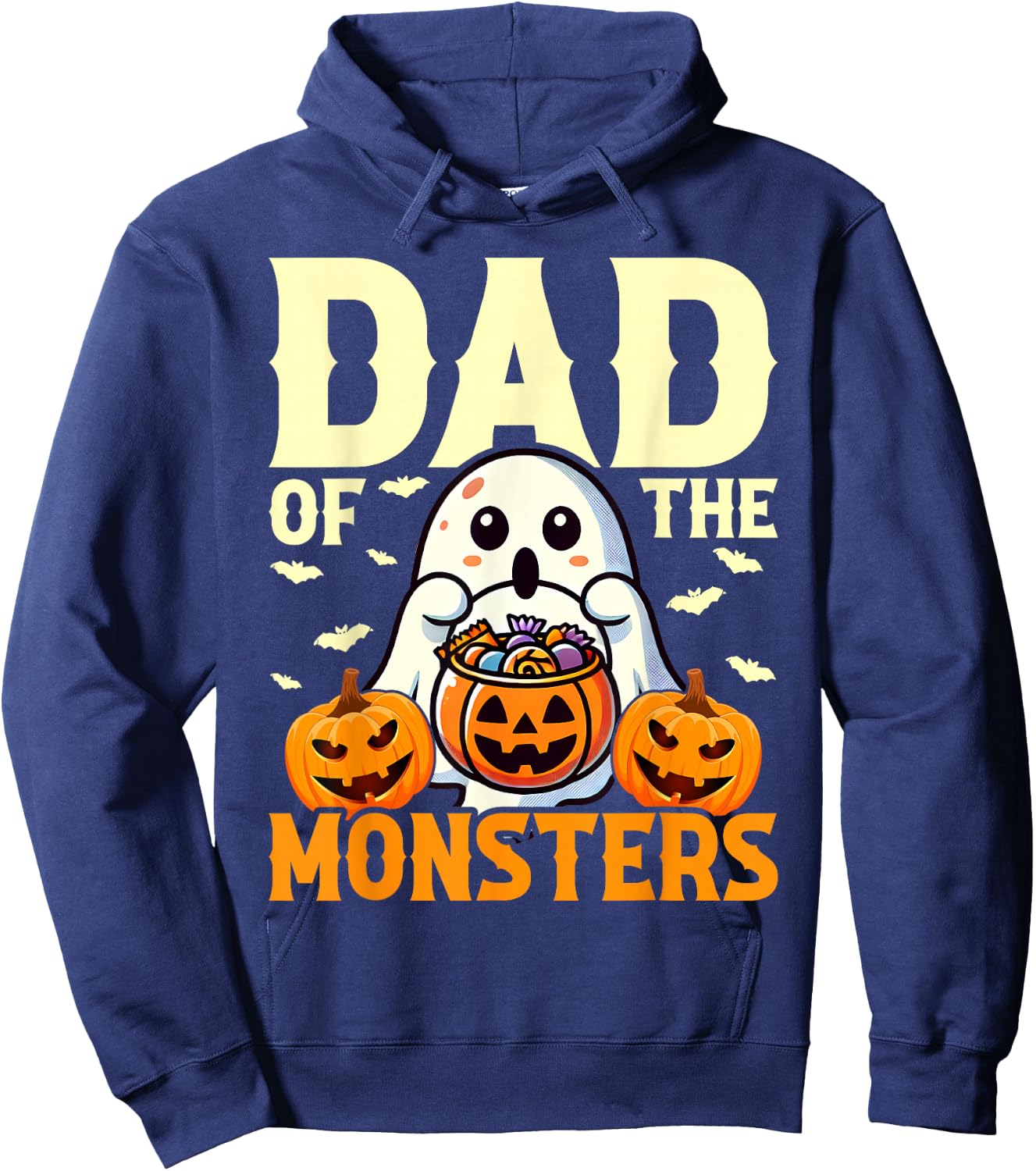 Halloween Dad Of Monsters Funny Family Costume Papa Daddy Hoodie - Hoodie | Navy