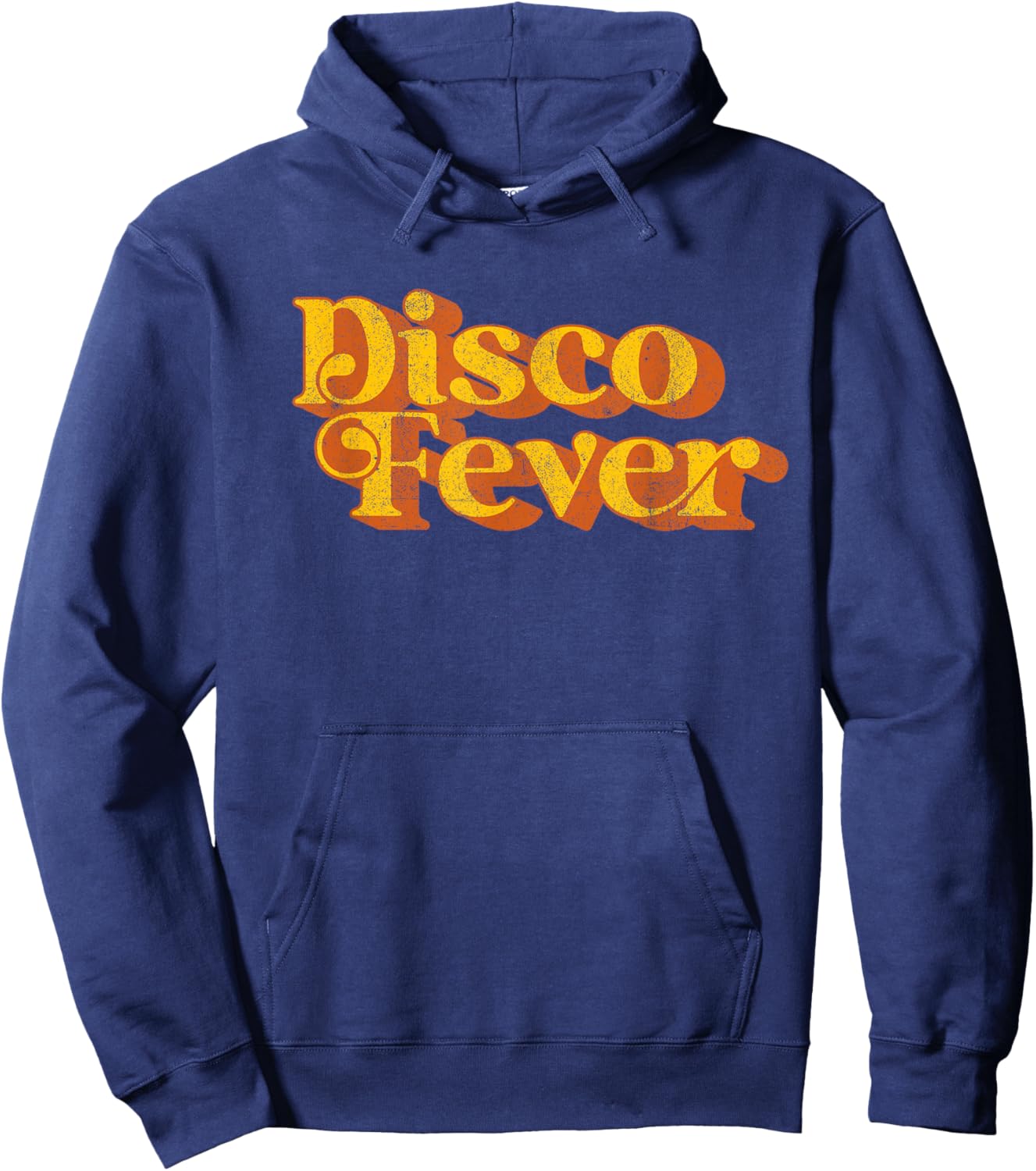 Retro Disco Fever Funny Vintage 60's 70's Party Costume Hoodie - Hoodie | Navy