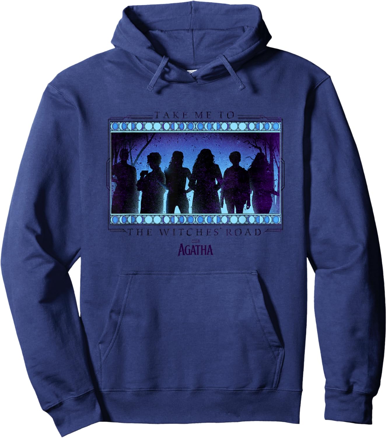 Marvel Agatha All Along Take Me To The Witches' Road Hoodie - Hoodie | Navy