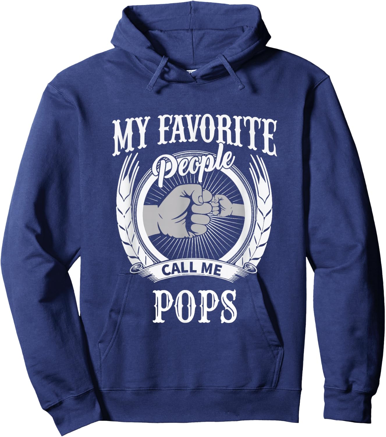 My Favorite People Call Me Pops Grandfather Grandpa Hoodie - Hoodie | Navy