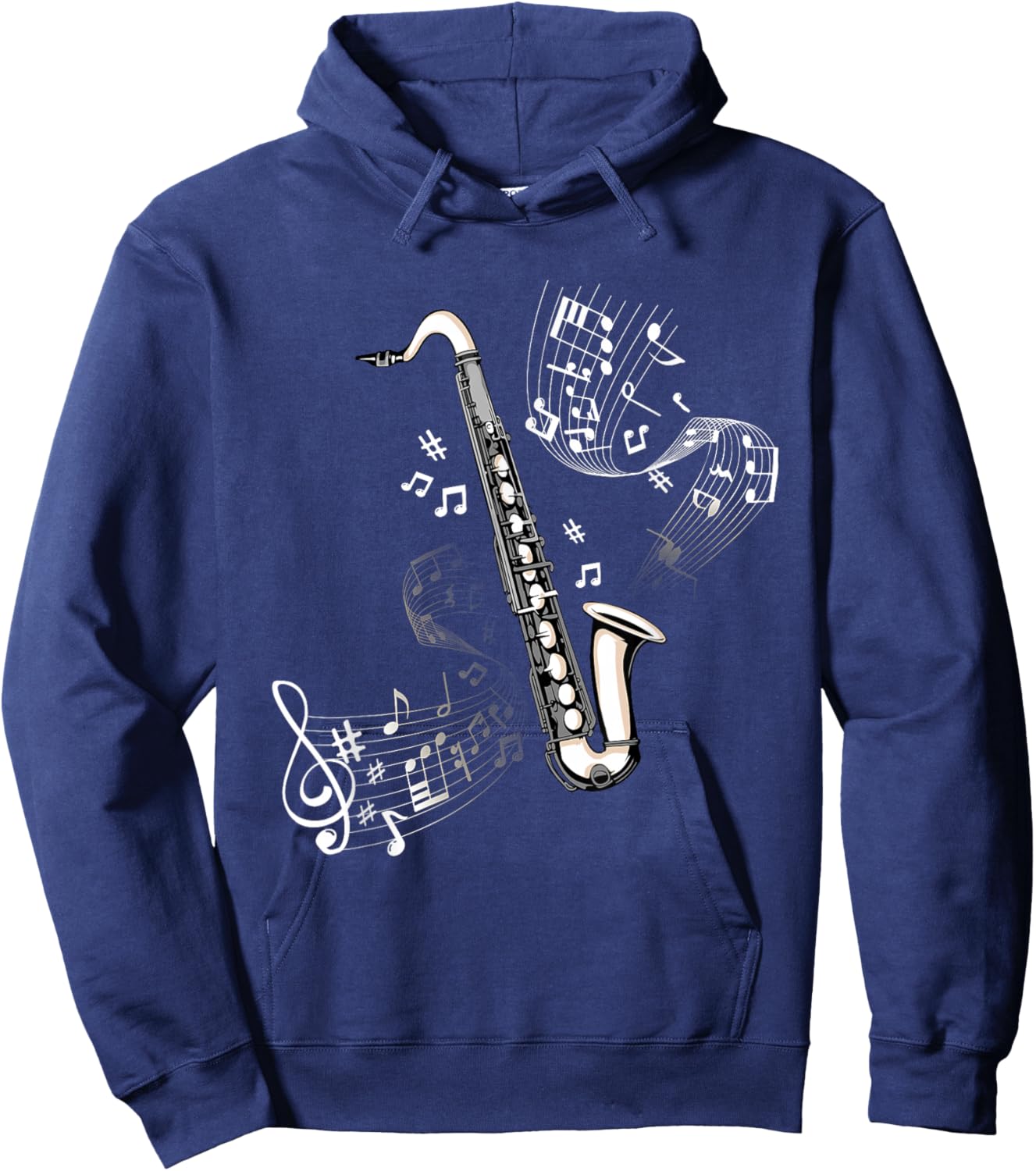 Bass Clarinet Player Orchestral Band Children Bass Clarinet Hoodie - Hoodie | Navy