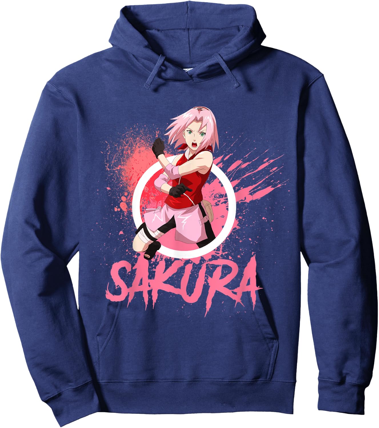 Anime Girl Waifu Hoodie - Hoodie | Navy