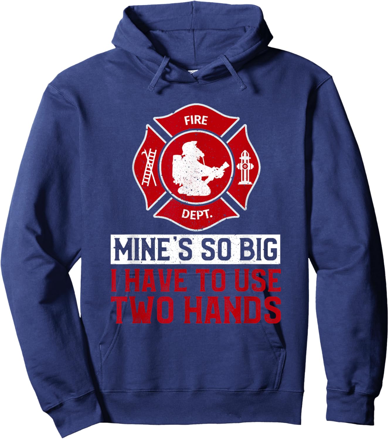 Fireman Funny Firefighter Hoodie - Hoodie | Navy