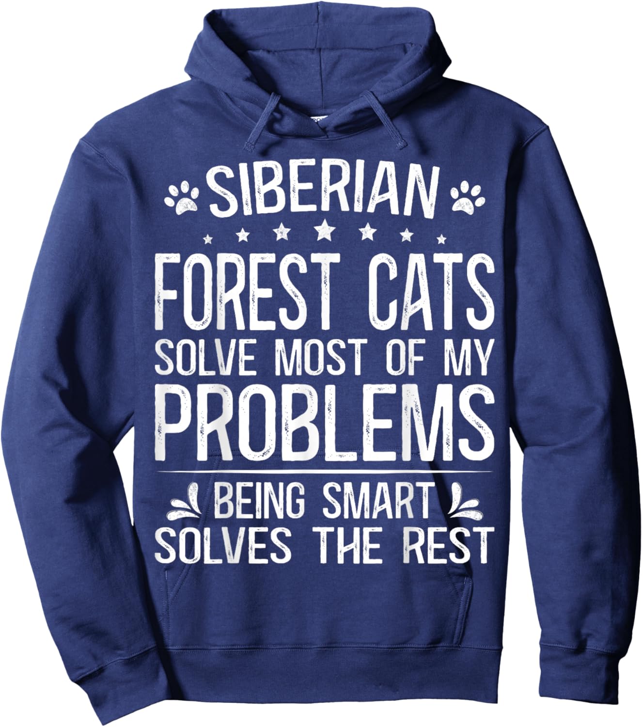 Siberian Cat Outfit Must Haves Food Siberian Forest Cat Hoodie - Hoodie | Navy