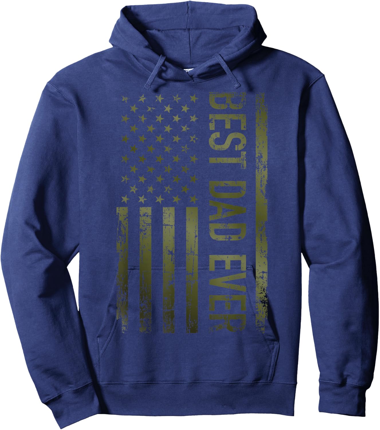 Best dad Ever American Military Camouflage Flag Gift Father Hoodie - Hoodie | Navy