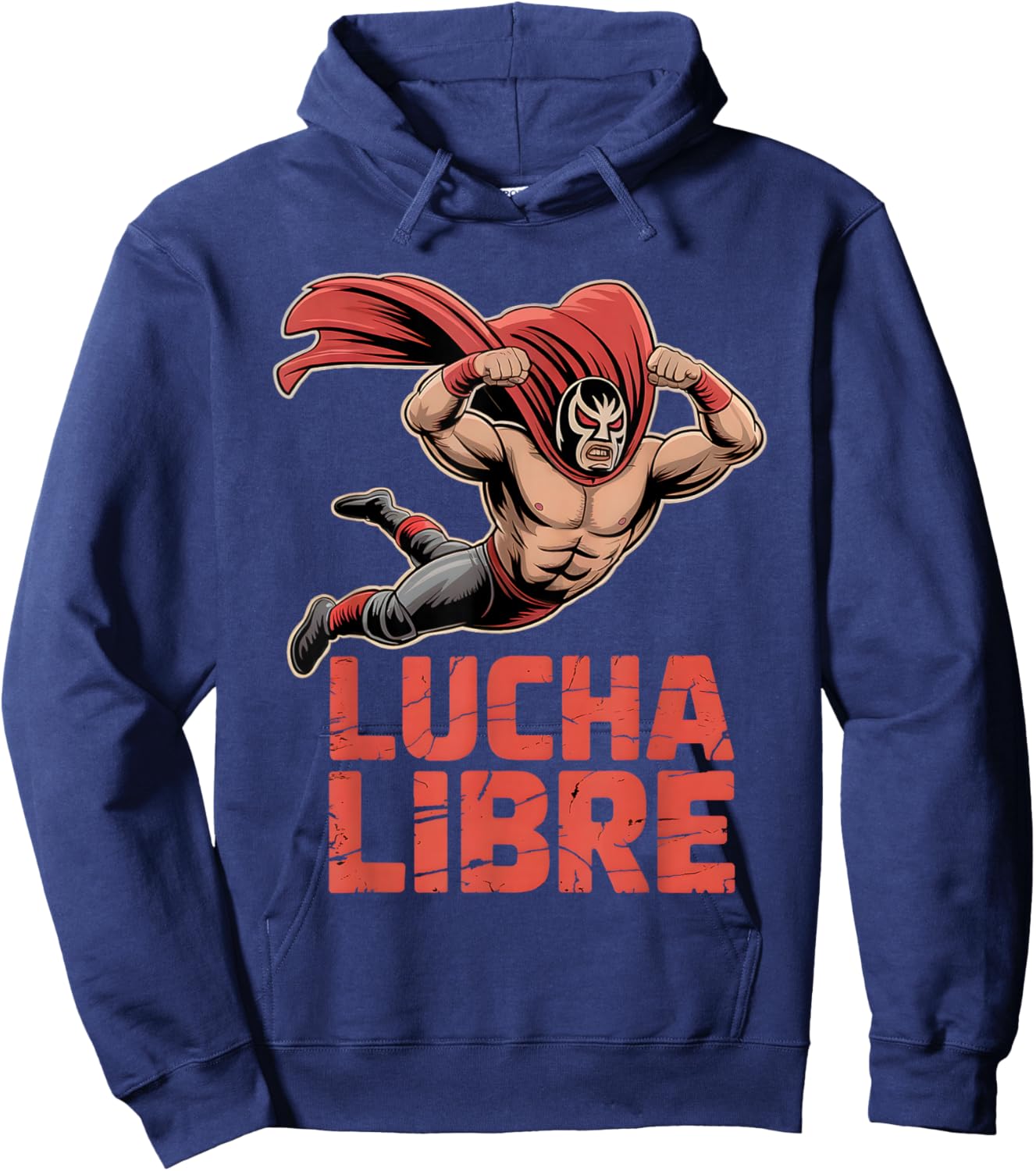 Lucha Libre Wrestler Funny Luchador Mexican Wrestling Fan Hoodie - Hoodie | Navy
