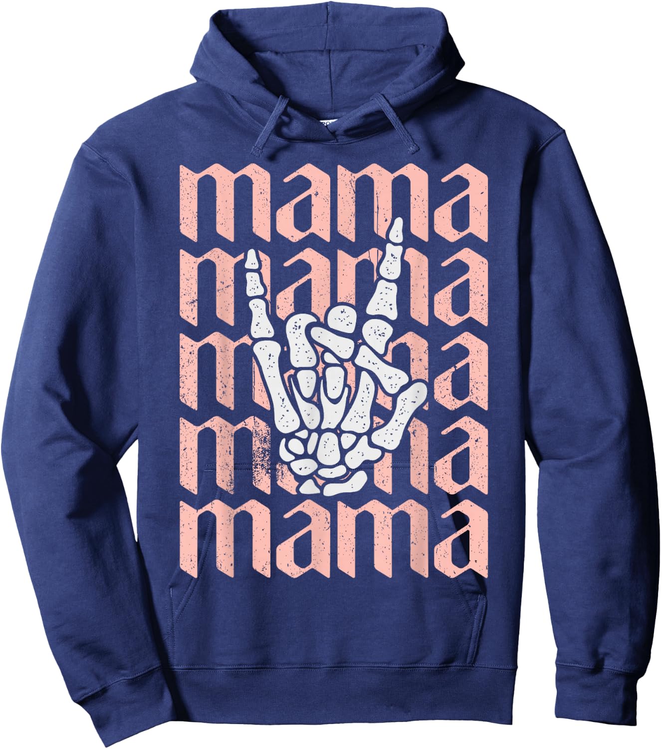 Mama Birthday, Mama Rocks Gifts, Rock and Roll Mother's Day Hoodie - Hoodie | Navy
