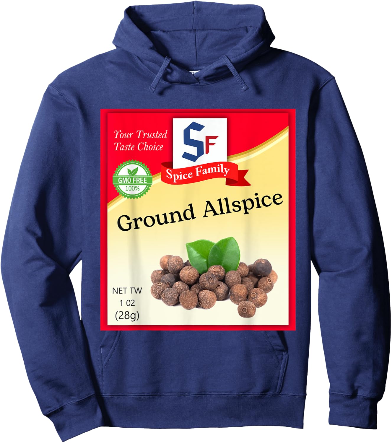 Ground Allspice Condiment Costume Holiday Spice Costumes Hoodie - Hoodie | Navy
