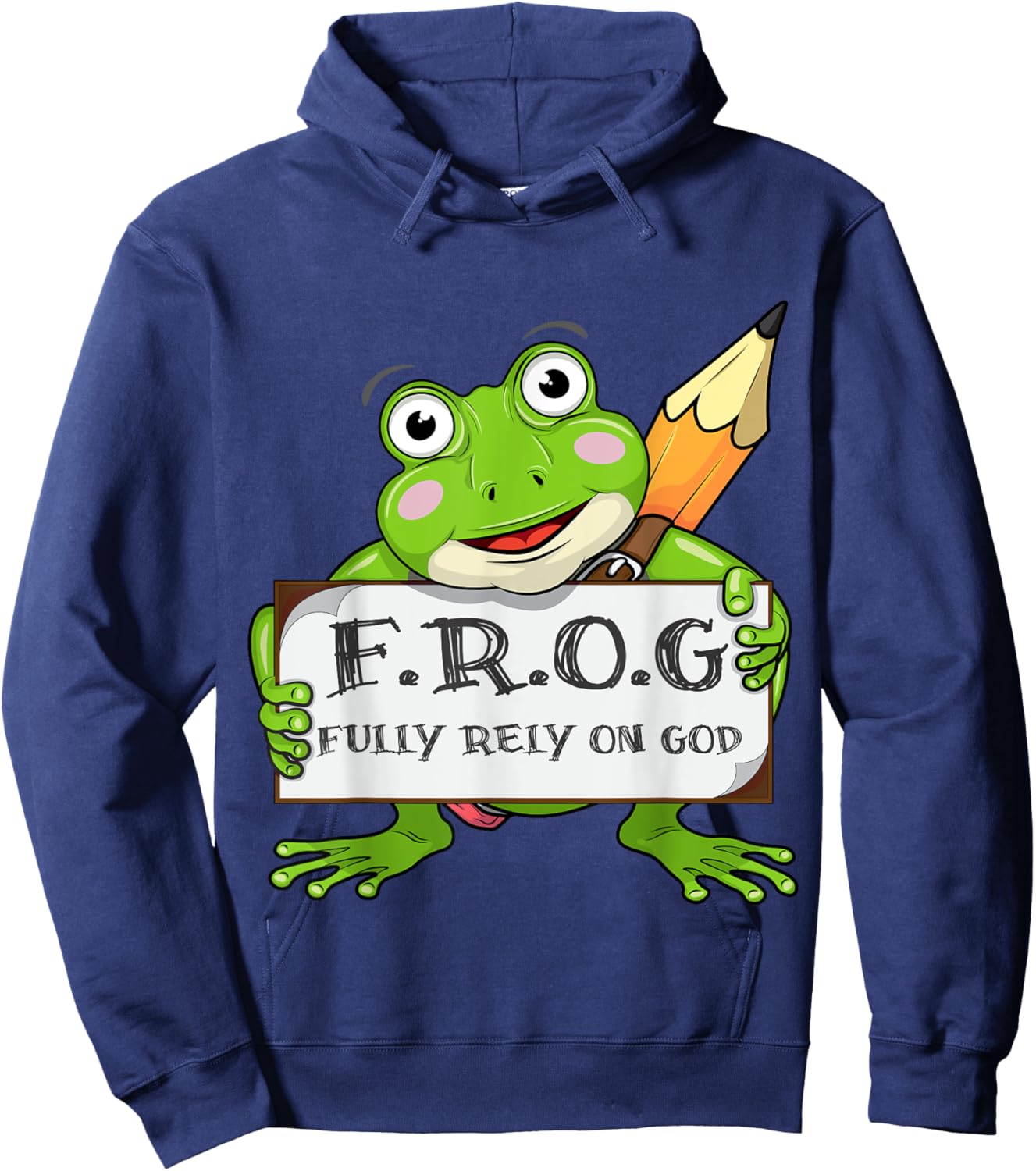 E-ZY Design+ Fully Rely On God Cool Jesus Cute Christian Lover gifts Hoodie - Hoodie | Navy