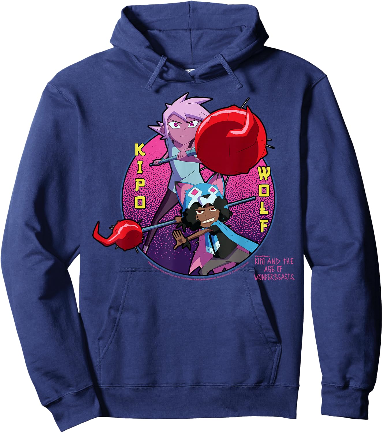 Kipo And The Age Of Wonderbeasts Kipo & Wolf Hoodie - Hoodie | Navy