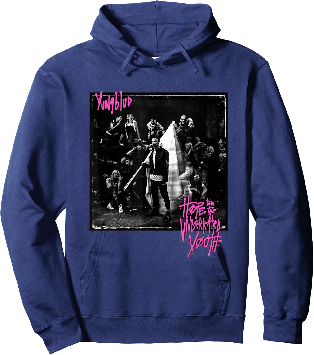 Yungblud Hope for The Underrated Youth Album Small Hoodie - Hoodie | Navy