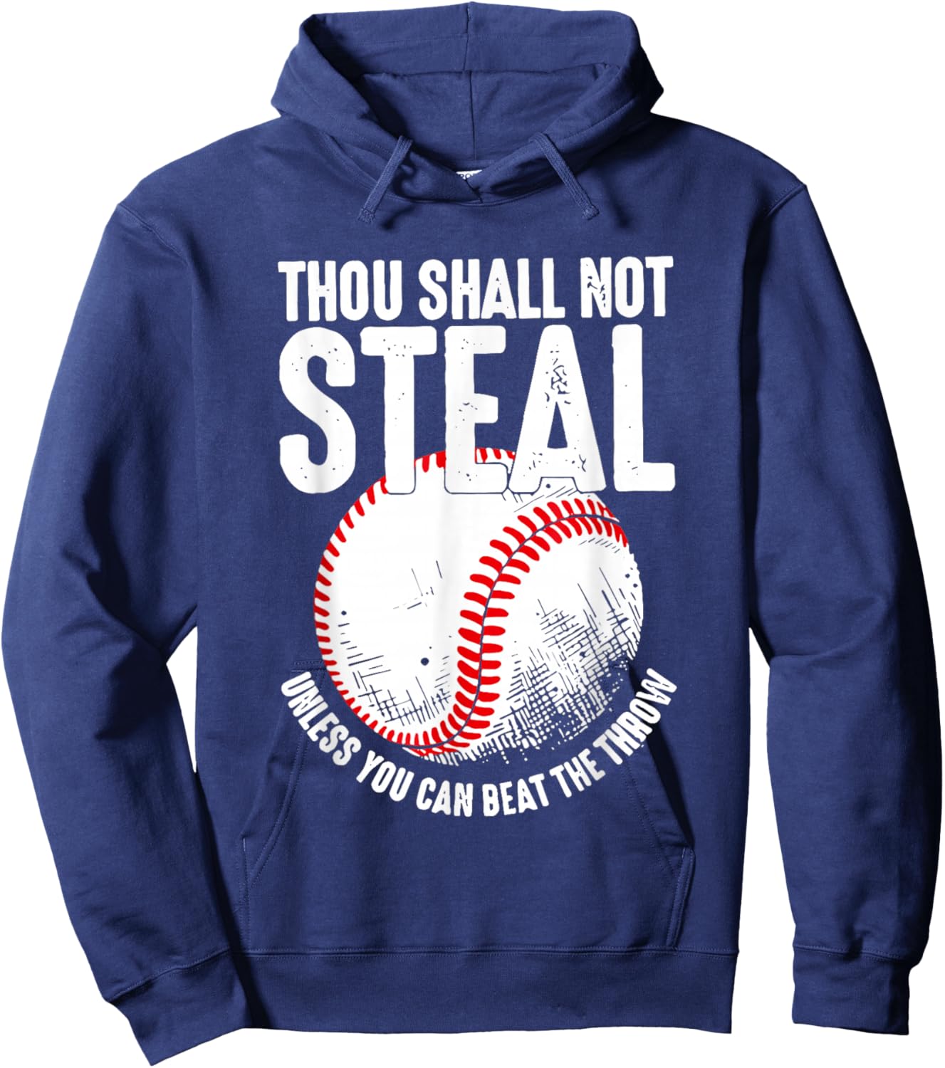 Thou Shall Not Steal Unless You Can Beat The Throw Hoodie - Hoodie | Navy