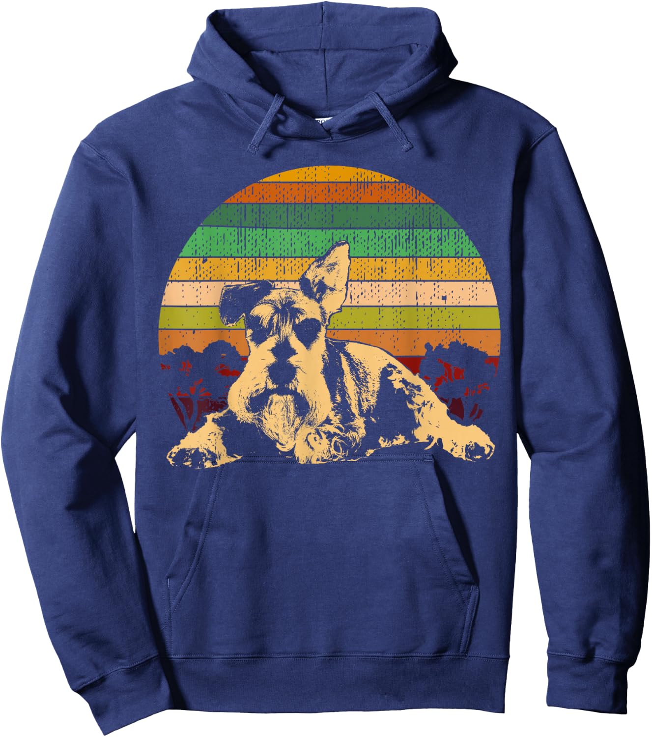 Schnauzer Medium Schnauzer and Standard Schnauzer Hoodie - Hoodie | Navy