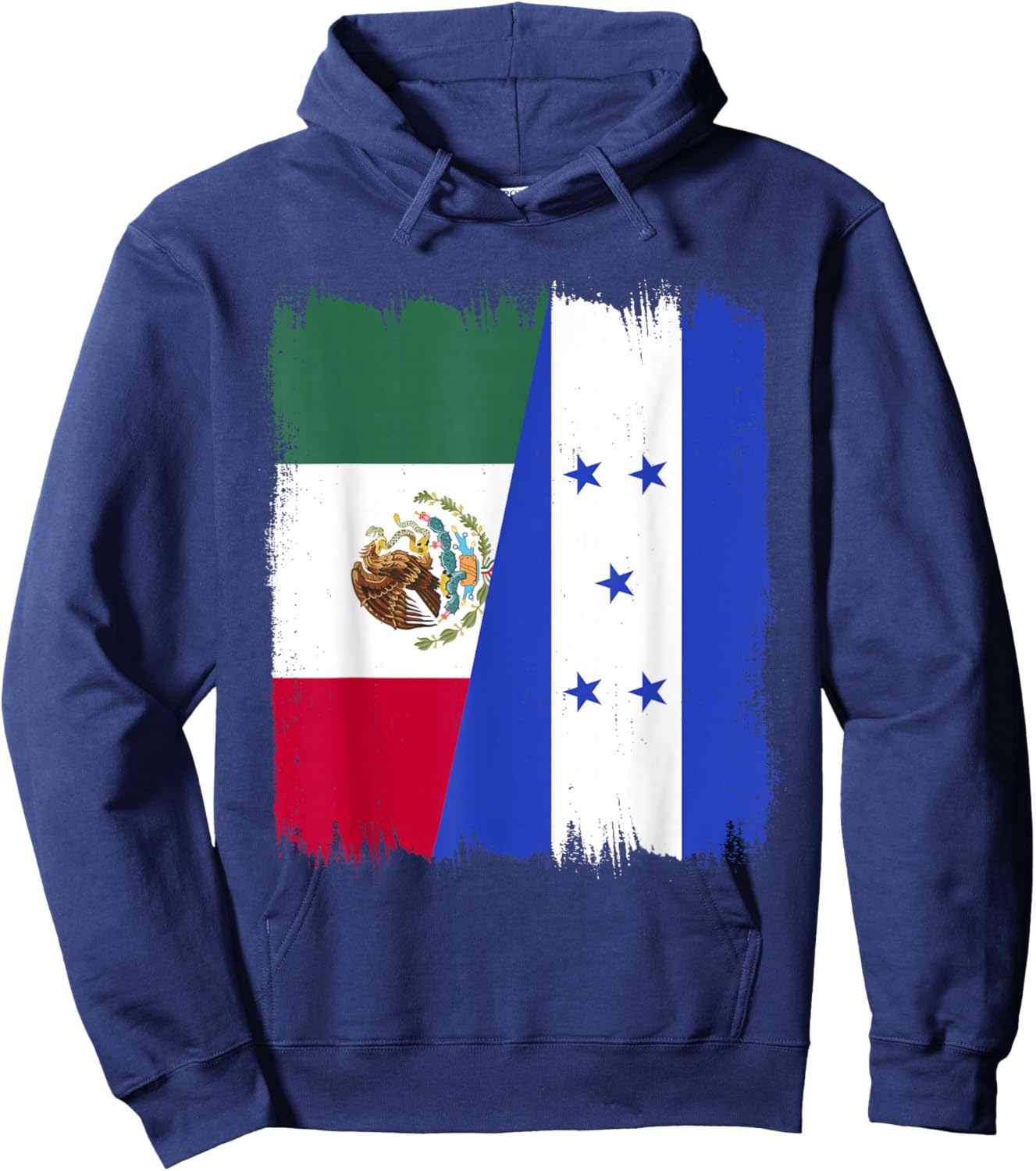 Mexico Honduras Flag Mexican Hondurian Roots Wear Hoodie - Hoodie | Navy