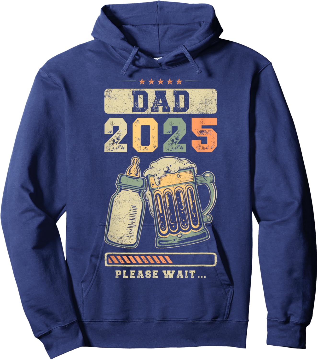 Dad 2025, Pregnancy Reveal, Expecting Father, Future Daddy Hoodie - Hoodie | Navy