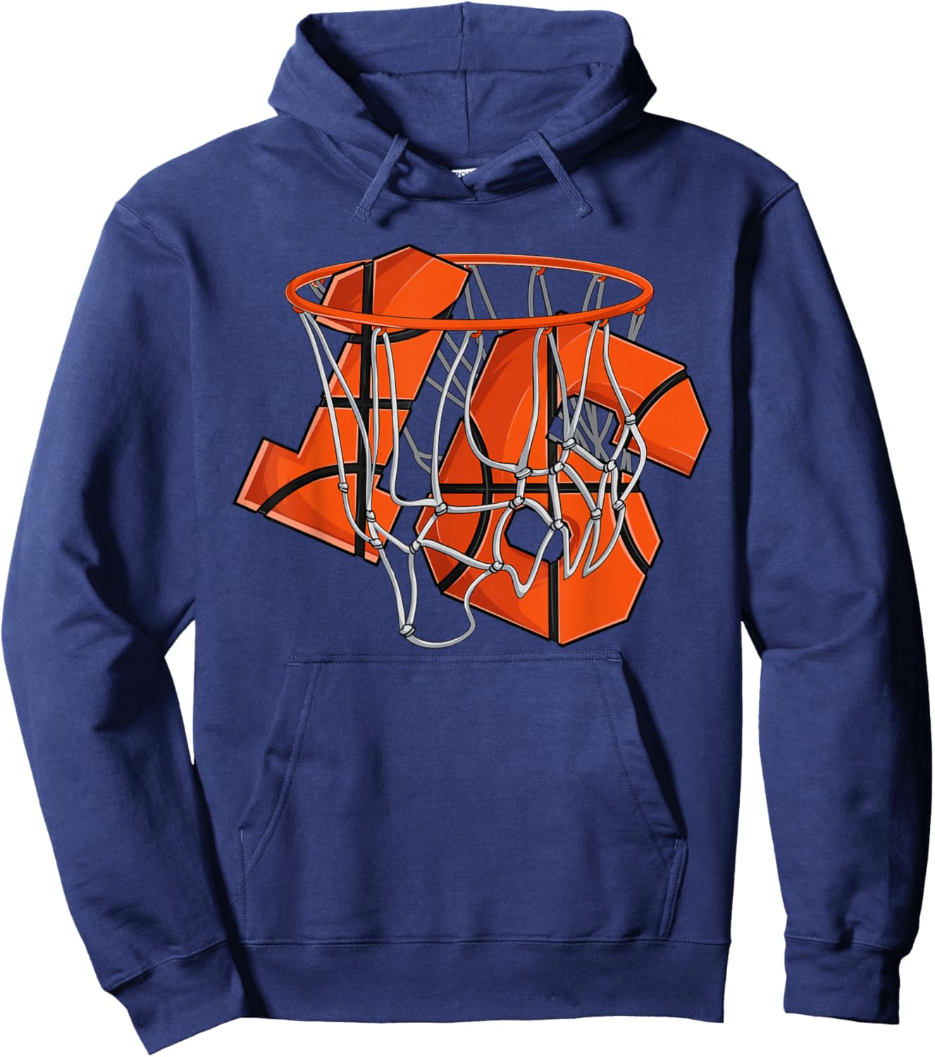 16th Birthday Basketball Shirt Kids, Boys 16 Year Old Hoodie - Hoodie | Navy