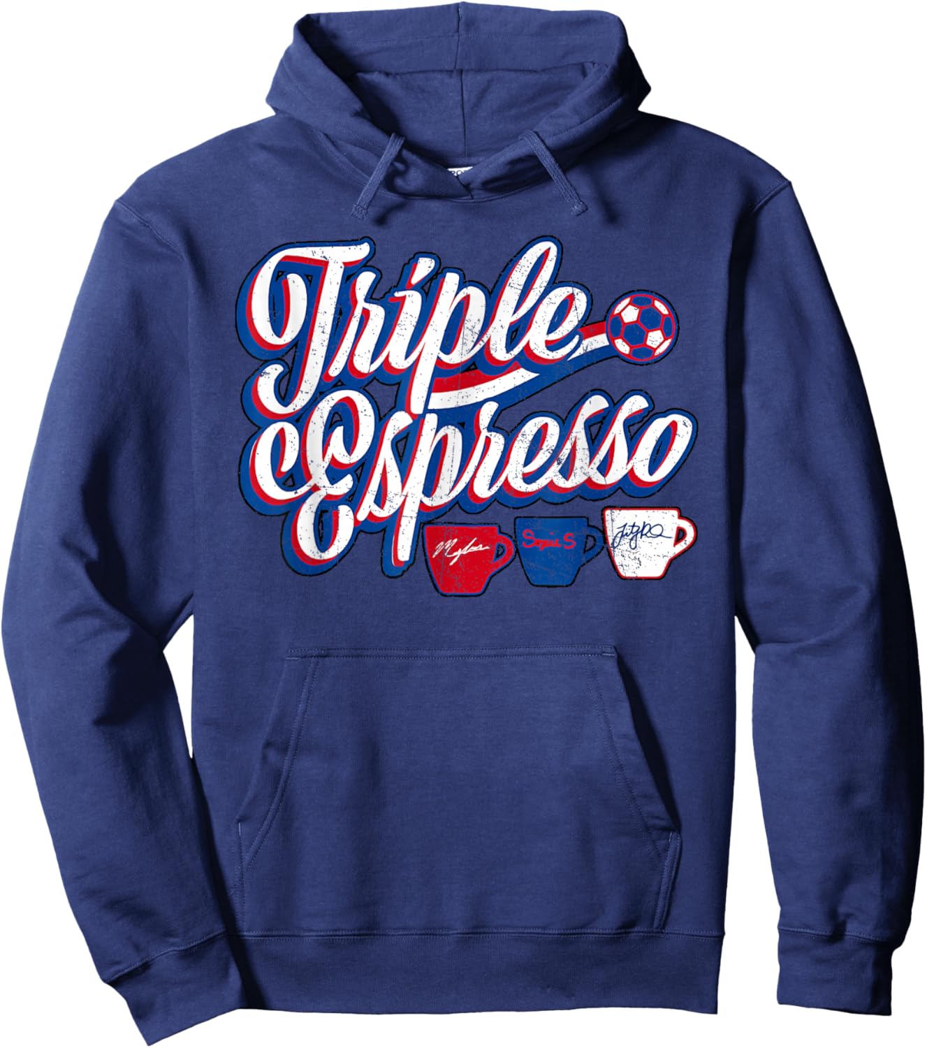 Triple Espresso Triple Espresso America USA Flag Hoodie - Hoodie | Navy
