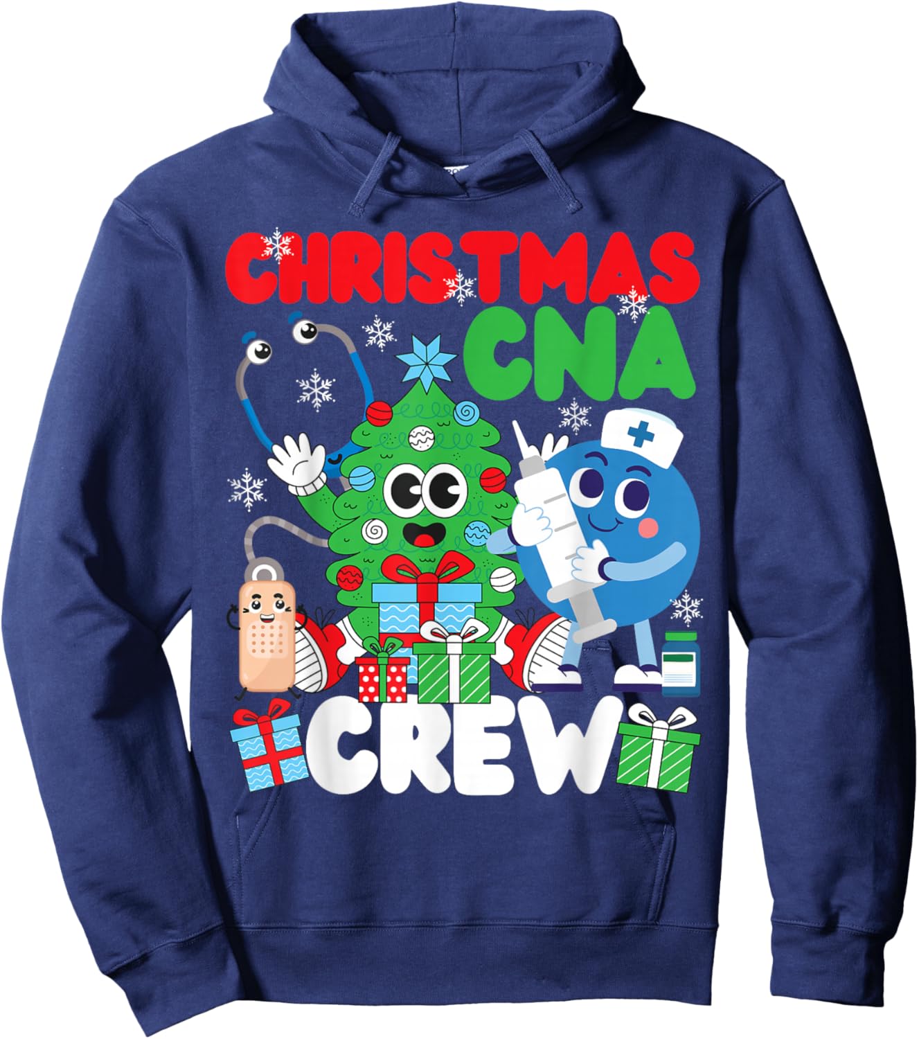CNA Nurse Certified Nursing Assistant Christmas Christmas Hoodie - Hoodie | Navy
