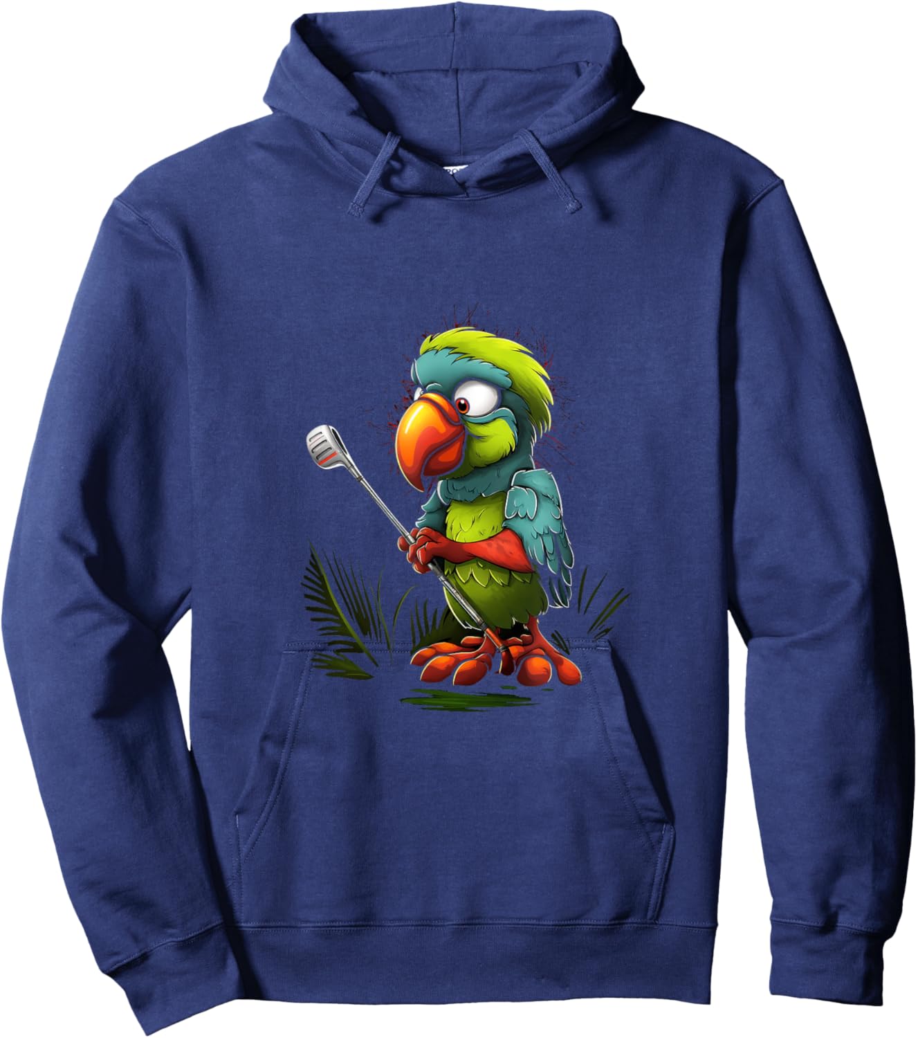 Parrot Golfer Golf Player Golfing Hoodie - Hoodie | Navy
