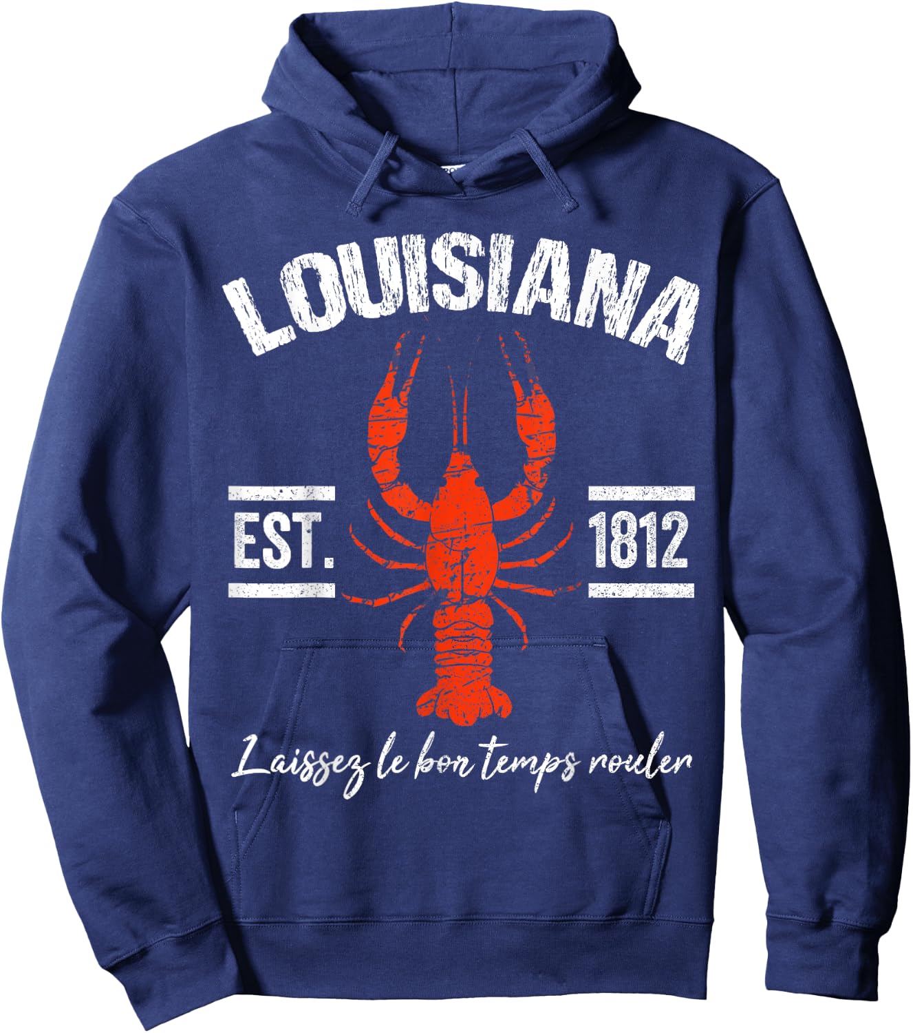Mardi Gras Louisiana Crawfish New Orleans Men Women Gift Hoodie - Hoodie | Navy