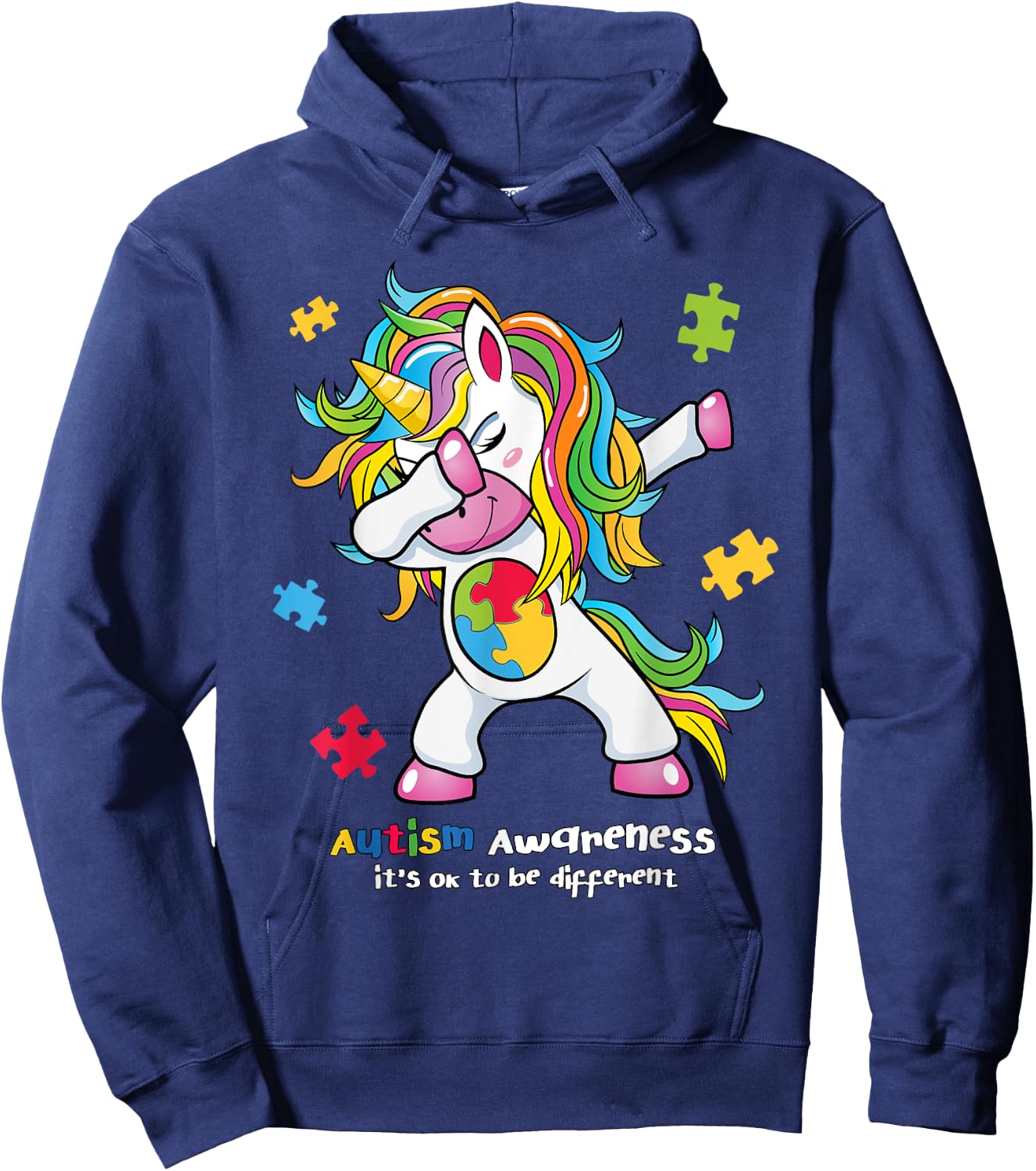 Autism Awareness - It's OK To Be Different Women Hoodie - Hoodie | Navy