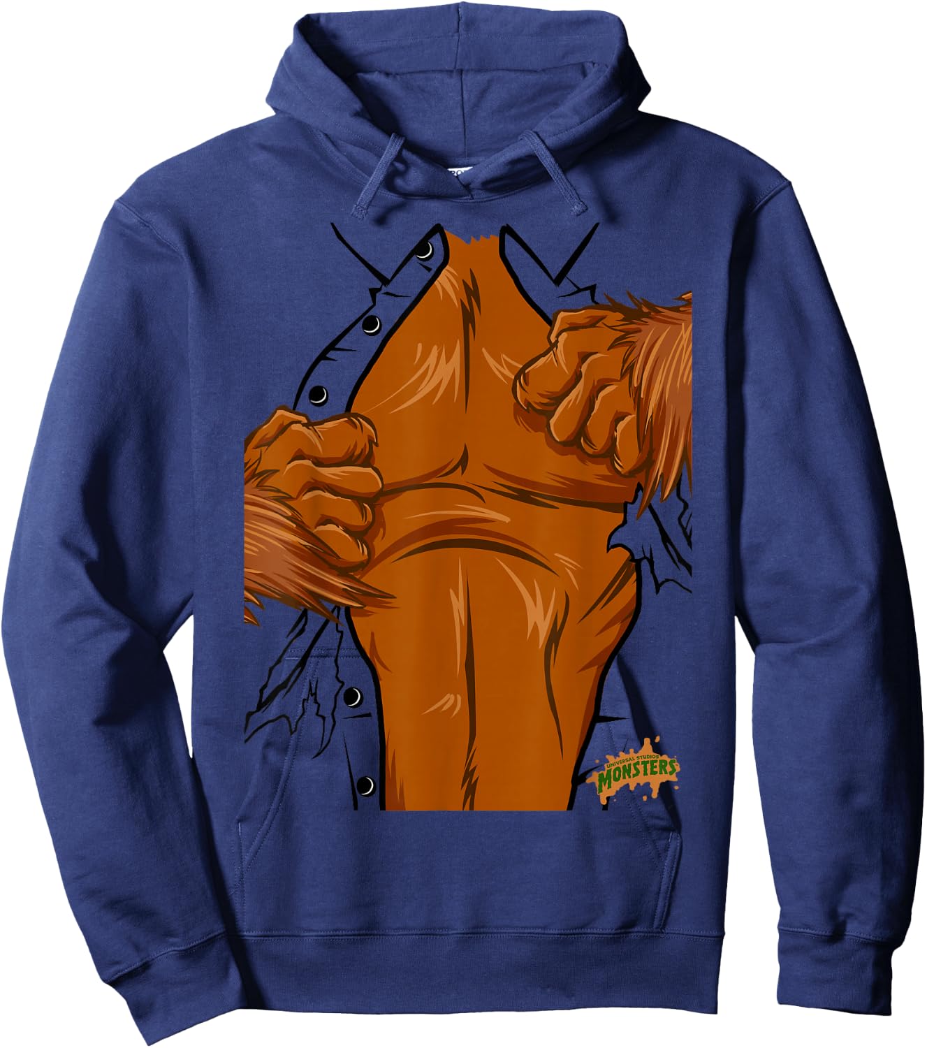 Universal Monsters The Wolf Man Costume Hoodie - Hoodie | Navy