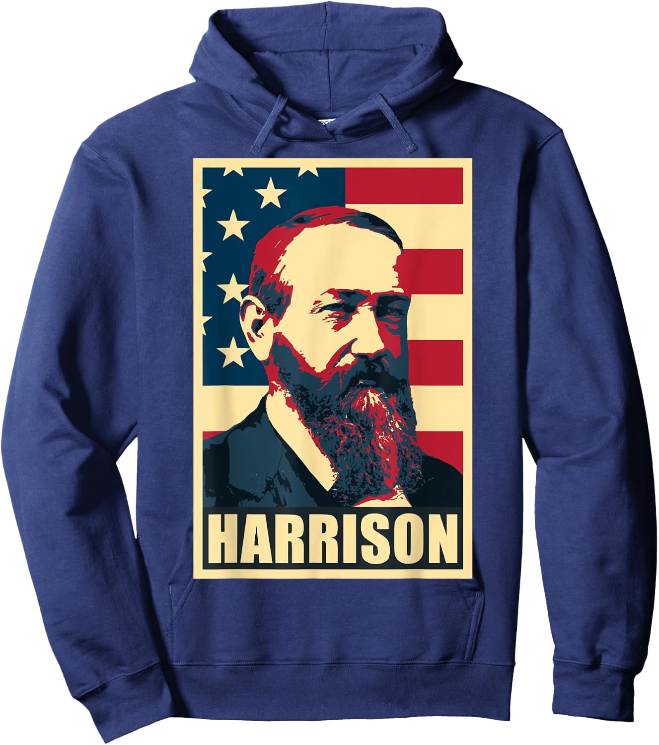 President Benjamin Harrison Hoodie - Hoodie | Navy