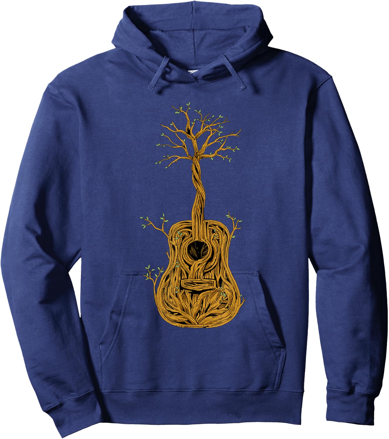 Acoustic Guitar Tree of Life Guitar Player Guitarist Hoodie - Hoodie | Navy