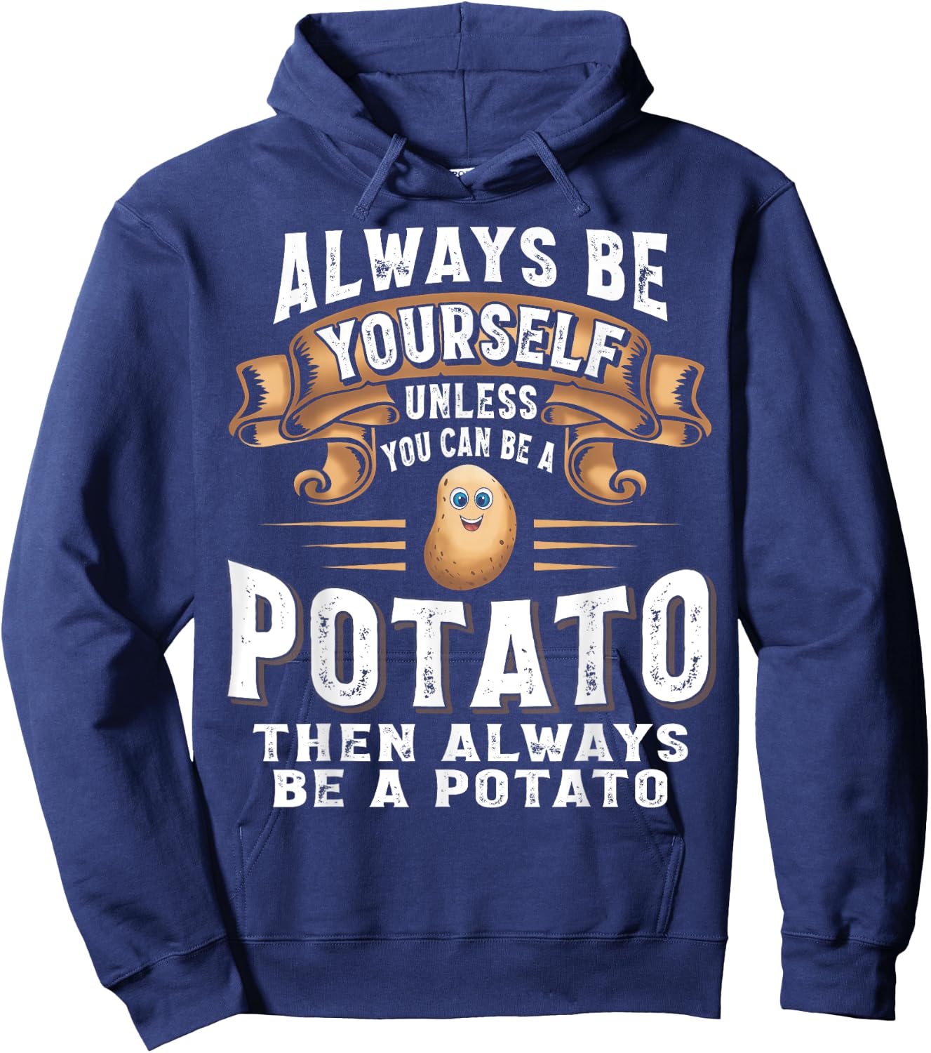 Potato Shirt Funny Cute Potato For Kids Boys Girls Hoodie - Hoodie | Navy