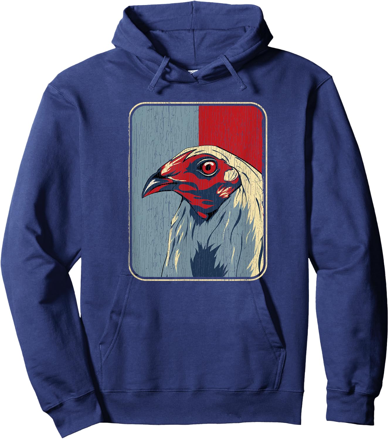Vintage Cockfighting - Rooster Hoodie - Hoodie | Navy