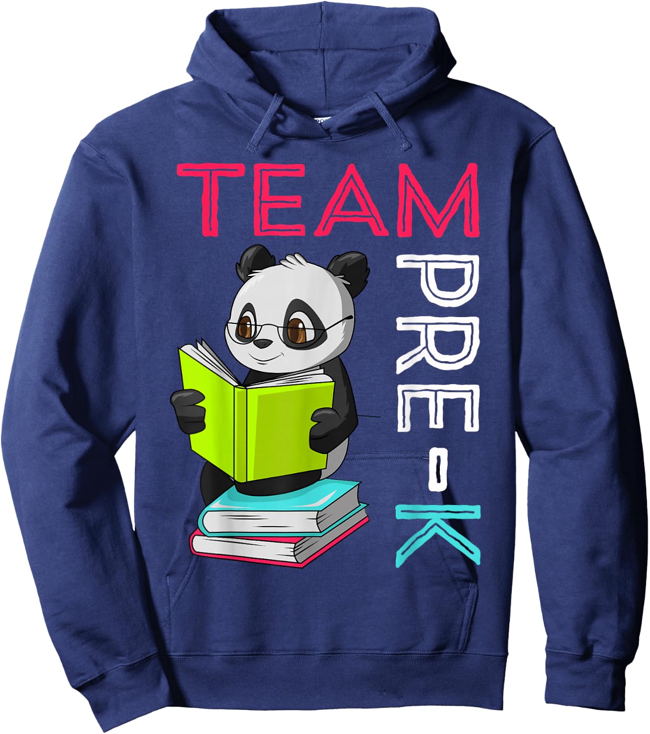 Panda Team Pre-K Teacher First Day Preschool Back to School Hoodie - Hoodie | Navy
