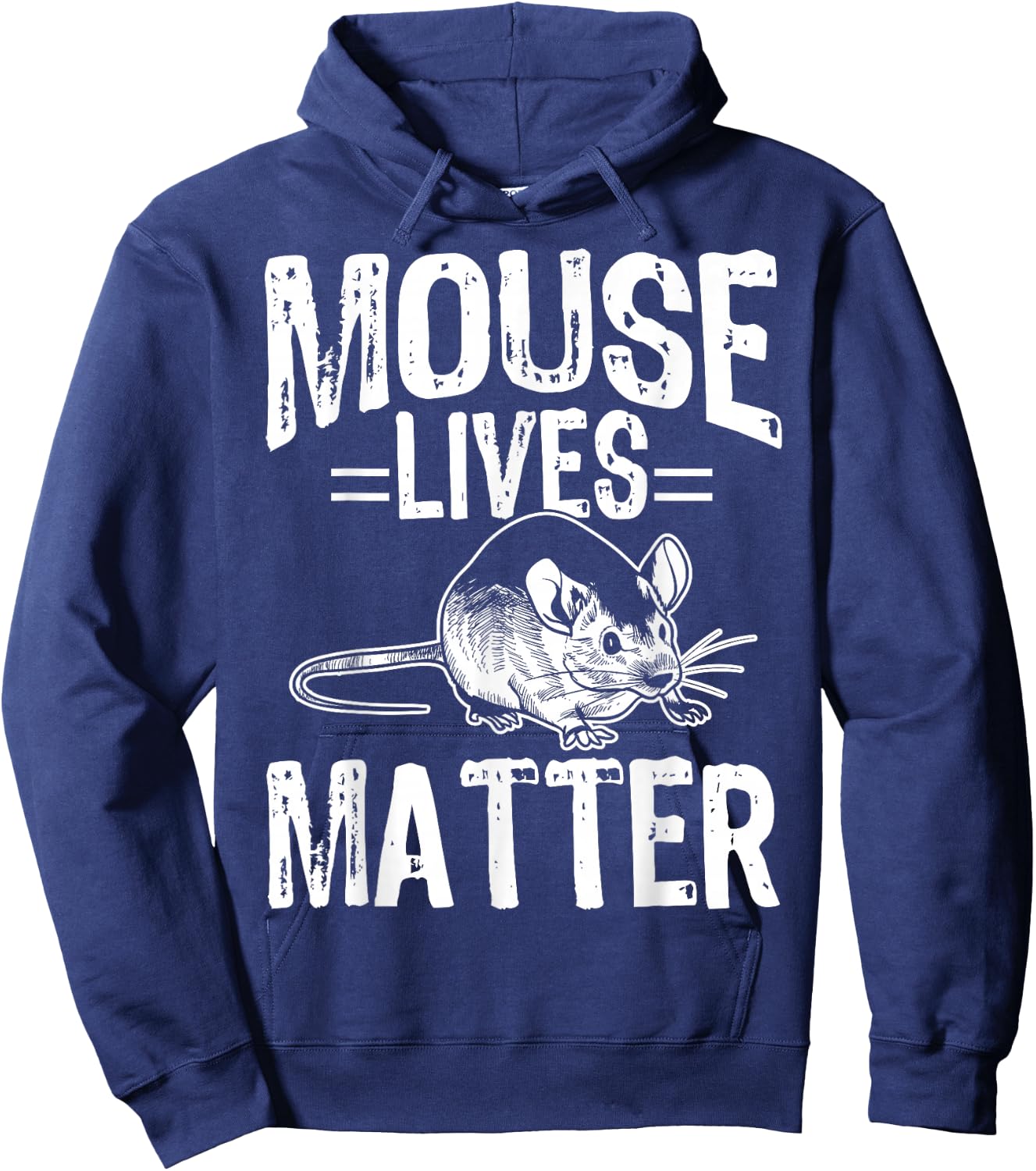 Funny Mice Design Mouse Lives Matter Hoodie - Hoodie | Navy