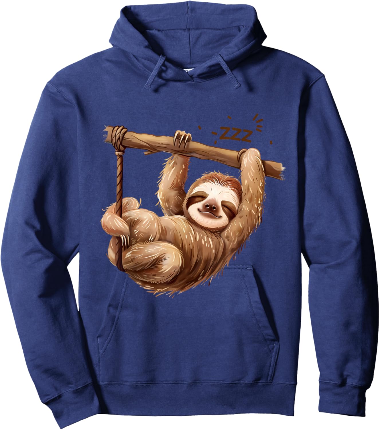 Sloth Lover Sleepy Animal Napping Cute Sloth Sleeping Hoodie - Hoodie | Navy