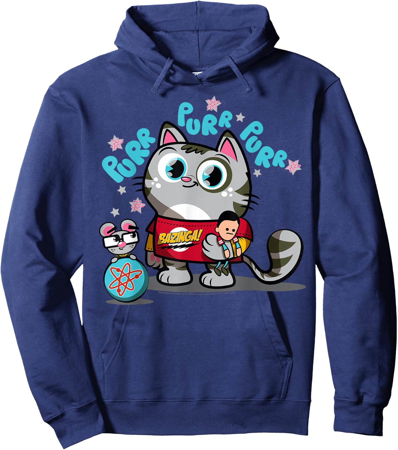 The Big Bang Theory Purr Purr Purr Hoodie - Hoodie | Navy