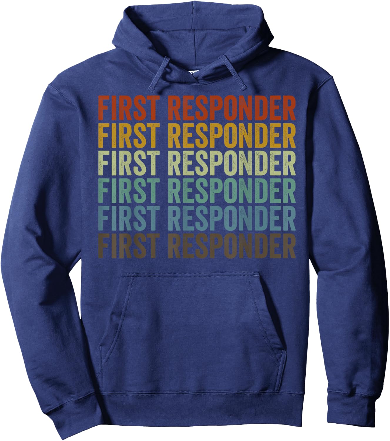 First Responder Retro Hoodie - Hoodie | Navy
