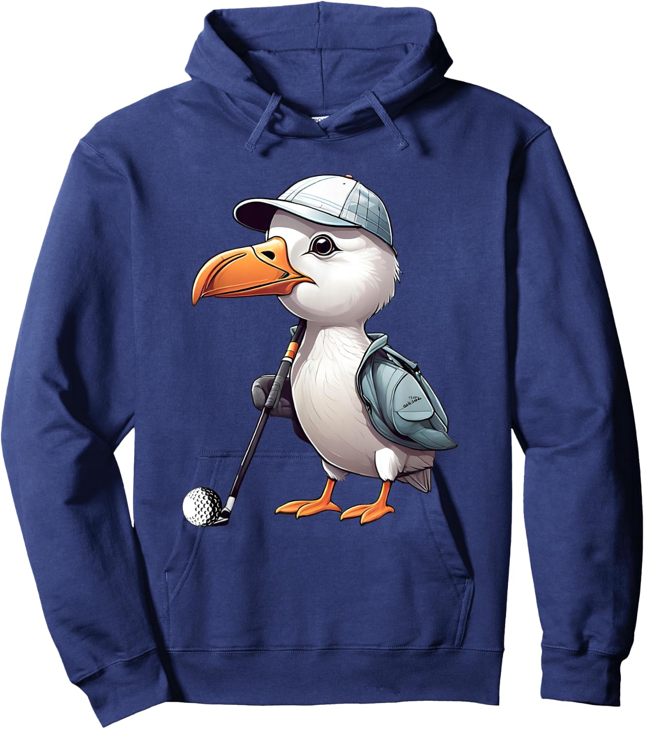 Funny Golfer Albatross Bird Golf Player Game Gift Men Women Hoodie - Hoodie | Navy