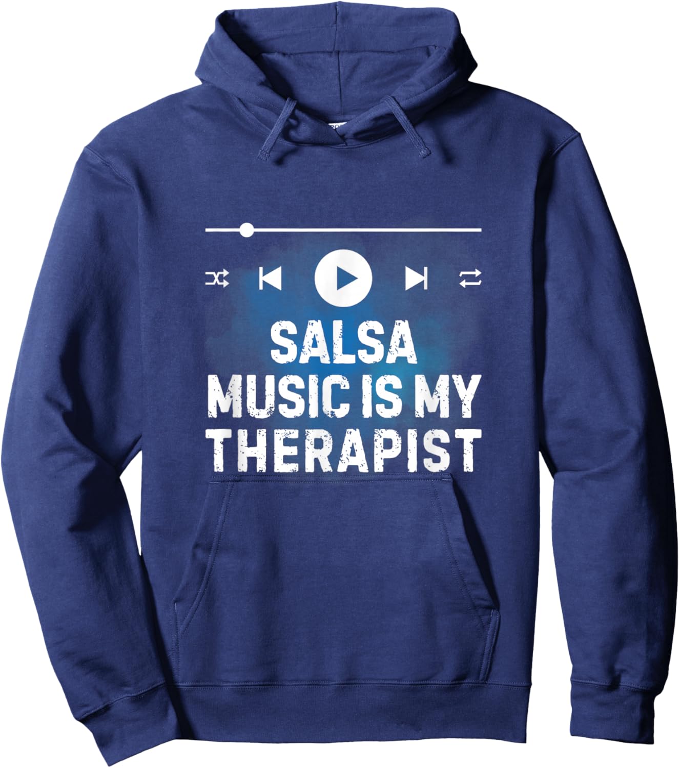 Salsa Music Is My Therapist Music Lover Therapy Vibes Hoodie - Hoodie | Navy