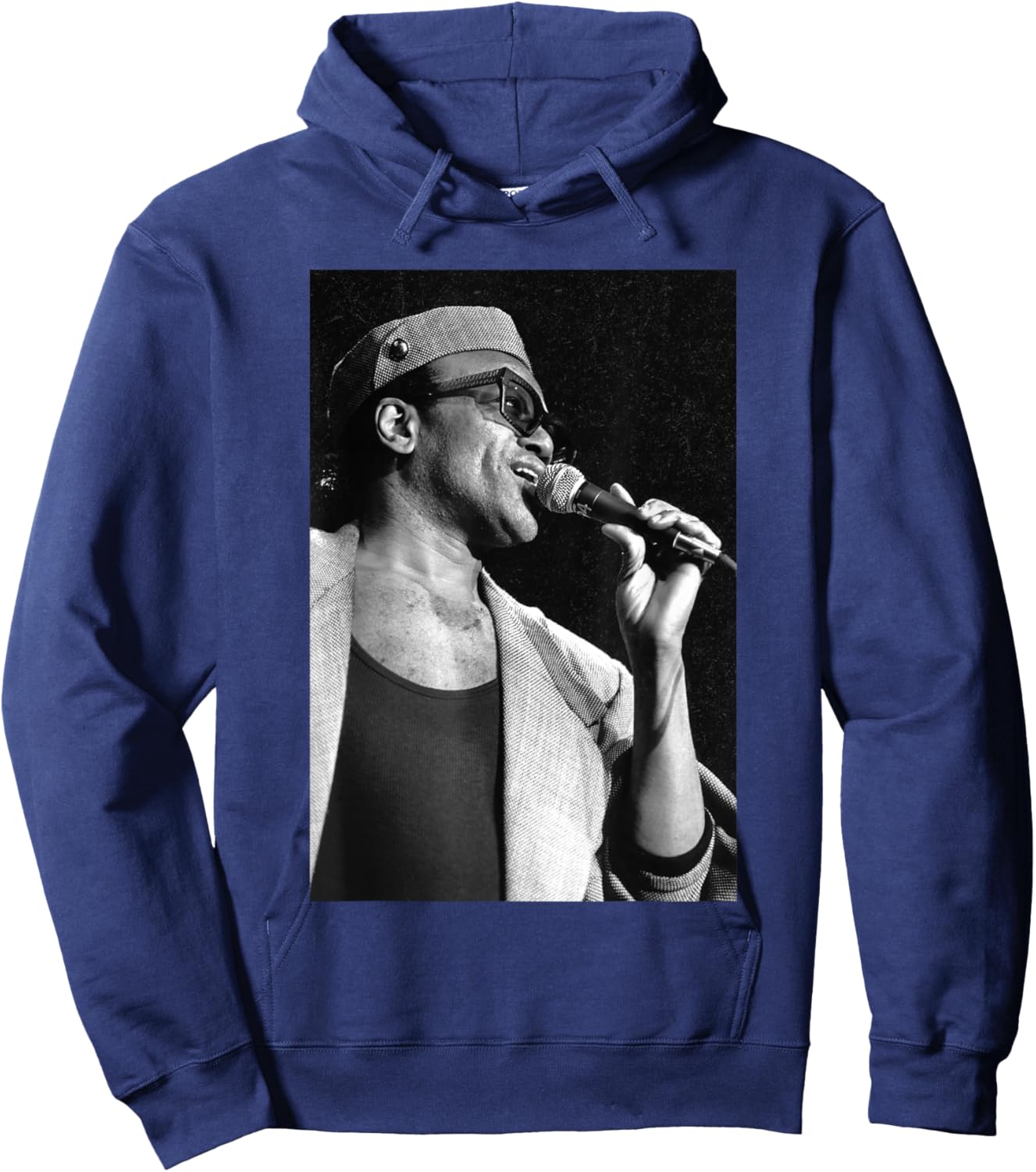 Singer Bobby Womack Live By Stephen Wright Hoodie - Hoodie | Navy