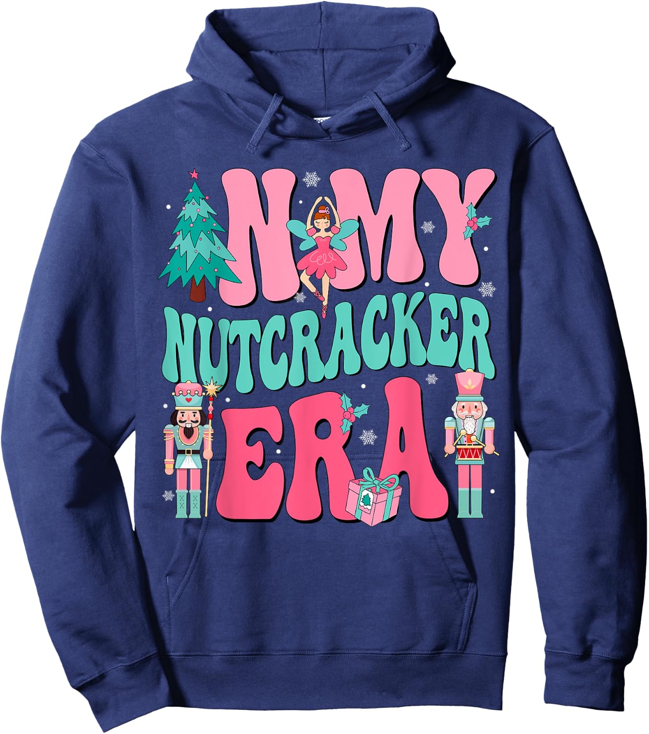 In My Nutcracker Era Pink Nutcracker Squad Christmas 2024 Hoodie - Hoodie | Navy