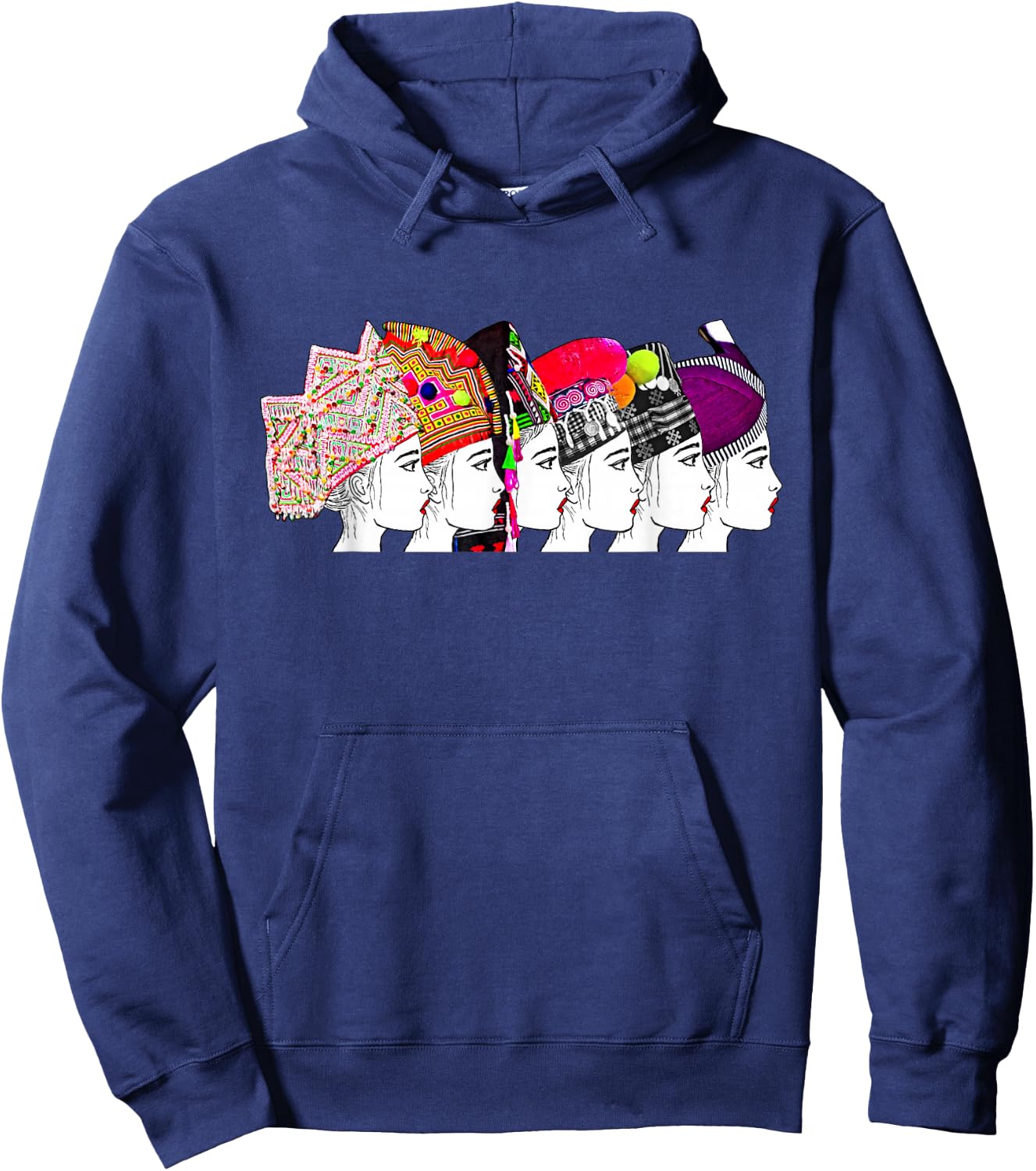 Hmong 6 Sisters forever Hoodie - Hoodie | Navy
