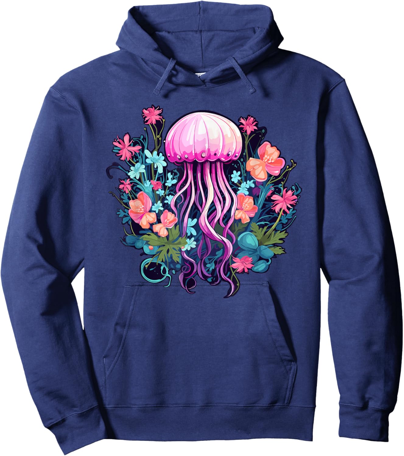 Cute Jellyfish Costume Jelly Fish Sea Ocean Girls Hoodie - Hoodie | Navy