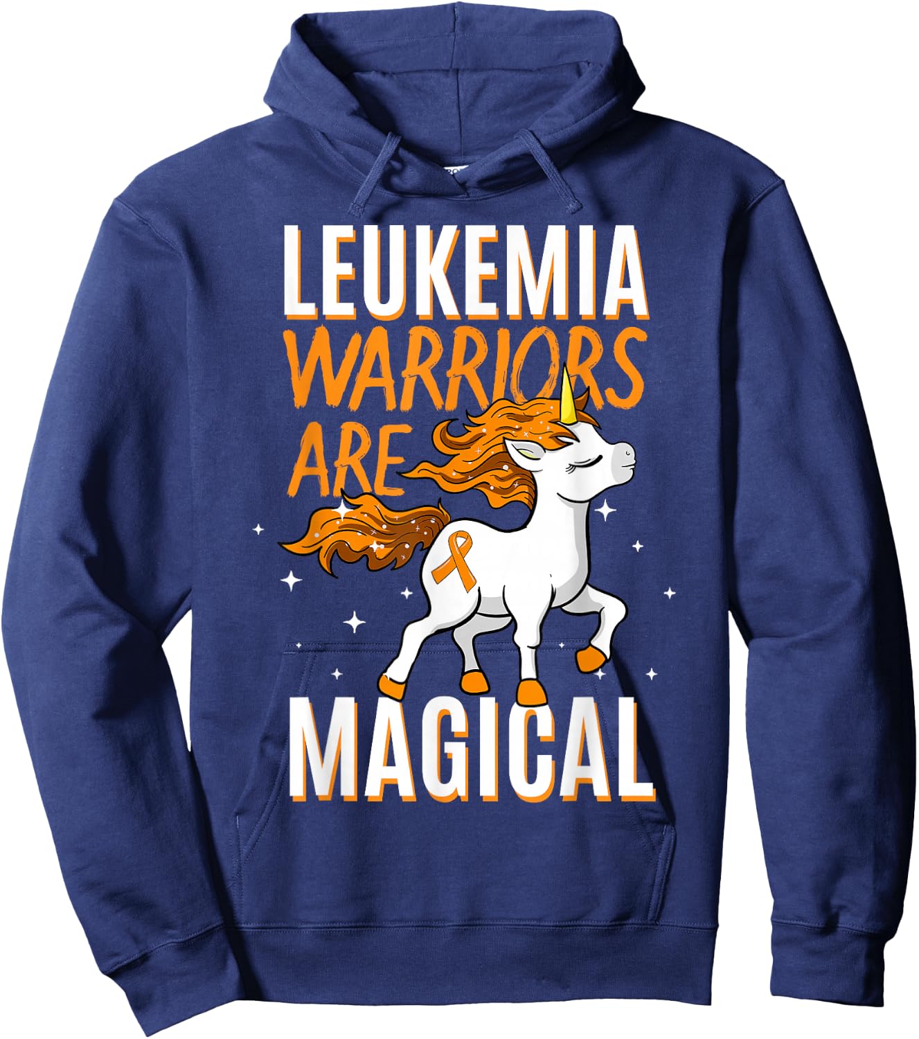 Leukemia Warriors Are Magical Leukemia Awareness Hoodie - Hoodie | Navy