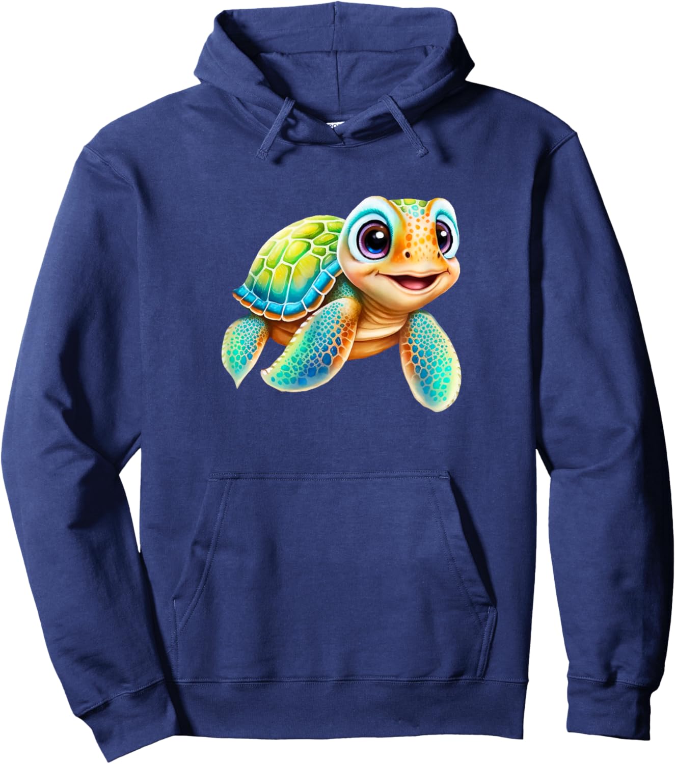 Cute Baby Sea Turtle design Hoodie - Hoodie | Navy