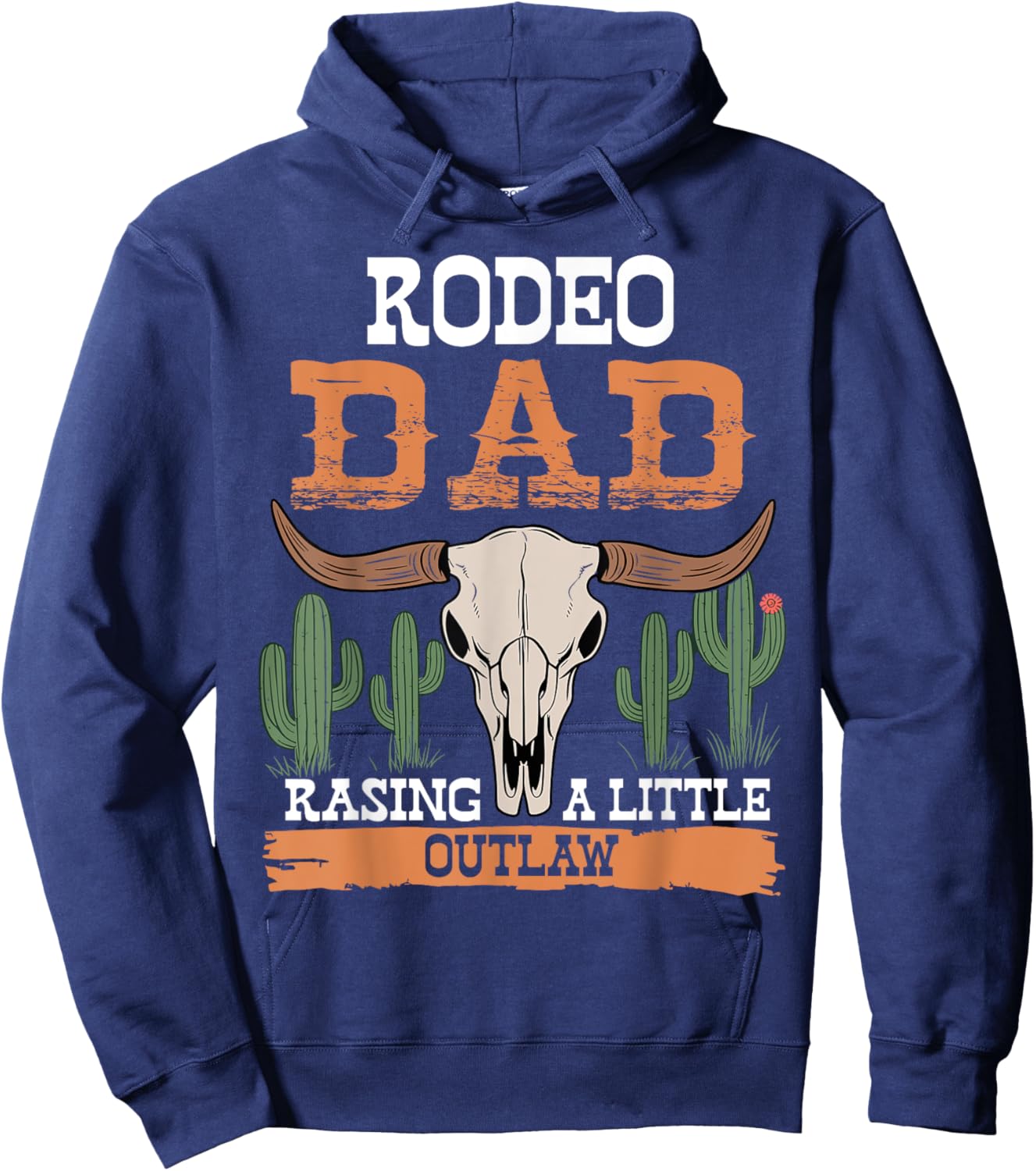 Dad Birthday Cowboy Cowgirl Western Rodeo Daddy Bday Party Hoodie - Hoodie | Navy
