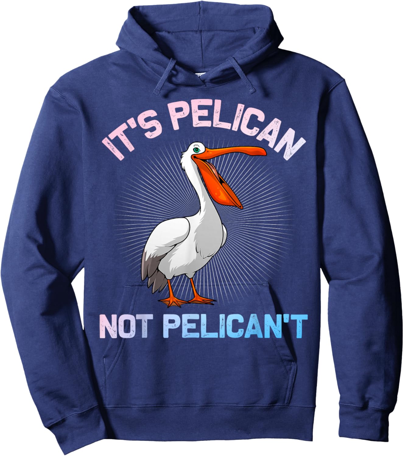 Cool Pelican Art Women Animal Bird Lover Pelican Hoodie - Hoodie | Navy